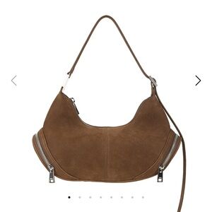 OSOI Cargo Hobo Shoulder Bag in Nubuck Brown NWT
